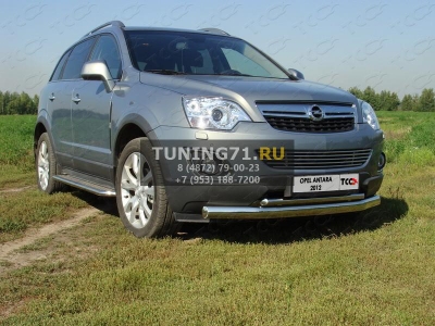 Защита передняя нижняя 75/42,4 мм Opel Antara 2012